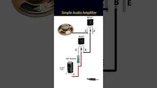 Simple Audio Amplifier 🤩 #tech #electronic #sorts #diy #bc547