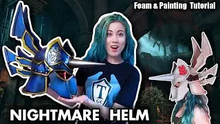I made Nightmare's Helmet from the game Soulcalibur! Cosplay Foam & Painting Tutorial