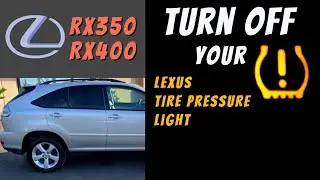Lexus Tire Pressure Light-QUICK FIX! RX350 400-Reset or Turn Off? Plus Spare! TPMS Display Sensor