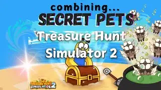 Combining SECRET PETS in Treasure Hunt Simulator 2 - ROBLOX @MissIzzyBossesMom