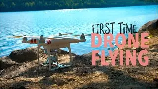 First Time Drone Flying... OVER A LAKE!?