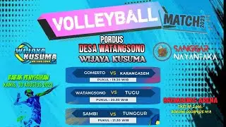 Pb Gomerto Vs Pb Karangasem Pekan Olah Raga Dusun PORDUS Watangsono Jatisrono Wonogiri