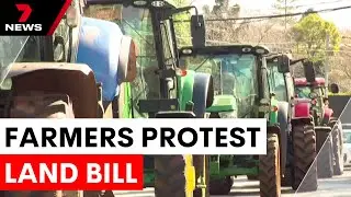 Farmers rally against land acquisition bill | 7NEWS