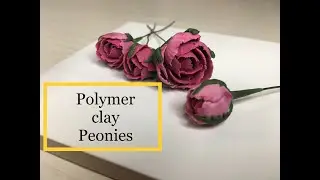 #peonies #polymerclayflowers #diycrafts    DIY/Simple to make flowers Peonies/Polymer Clay Tutorial