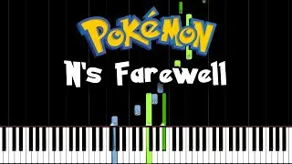N's Farewell - Pok&eacute;mon Black & White (Piano Tutorial) [Synthesia]