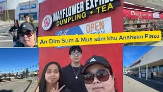 Món Dim Sum Mayflower Express ghé khu mua sắm Anaheim Plaza rộng lớn quá trời tiệm mua sắm (JN1944)