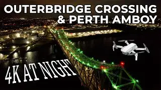 Outerbridge Crossing Perth Amboy at Night 4K