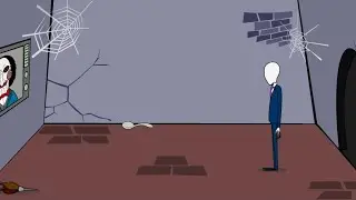 Пила похитила Слендермена. Slender Guy Pig Trap:Inkagames