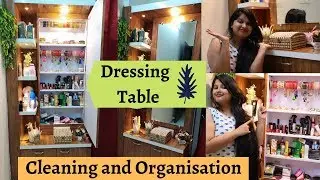 How To Clean and Organize Dressing Table (Makeup Jewelry ) | Small Dressing Table Organization Ideas