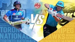 Toronto Nationals vs Winnipeg Hawks | GT20 Canada Season 1 Match 7 Highlights
