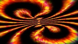 Fiery Ribbon | Lights Show Screensaver | Abstract Motion Background | No Sound, 4K