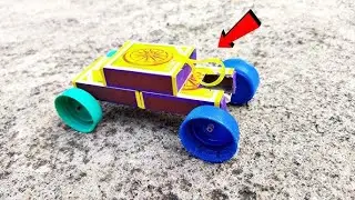 handmade toy car crafted from matchboxes and plastic bottle cap #bgcreation #infonashi