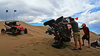 YXZ battle too hard!  YXZ Races and Crashes! Maverick X3 head-to-head Race