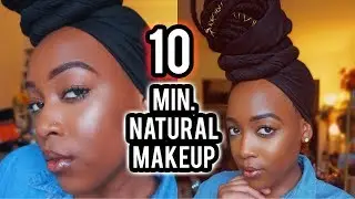 HOW TO DO MAKEUP  | BEGINNER FRIENDLY + 1 MINUTE HEADWRAP FOR LOCS  | DAY 2