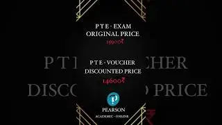BOOK PTE EXAM WITH US AT JUST 14600₹ HUGE DISCOUNT AND FOR LIMITED TIME 💲 #pte #pteexampreparation