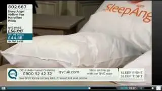 SleepAngel&trade; the Pillow with a Filter. On QVC