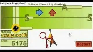 Super Crazy Guitar Maniac Deluxe 2 Guitar vs Paino perfect