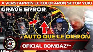 &iexcl;GRAV&Iacute;SIMO ERROR! BOMBAZ** REDBULL COLOCO SETUP DE YUKI A VERSTAPPEN EN GP DE BRASIL