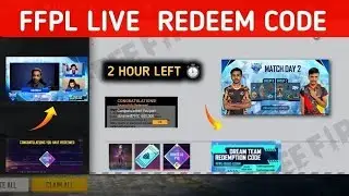 Free Fire FFPL Redeem Code ? | 15 January Pro League Redeem Code FF | Match Day 3  Redeem Code FF ||