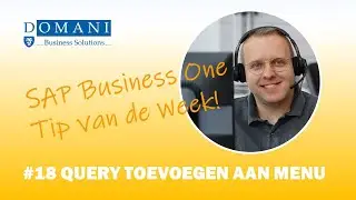 Een Query toevoegen aan het hoofdmenu SAP Business One | Tip van de Week #18