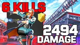 Ballistic INSANE 6 Kills and 2494 Damage with Gold Devotion! | Apex Legends Gameplay (No Commentary)