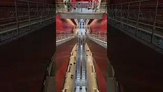 Metro Station in Denmark Europe (minus two floors)❤️  #metrostation #metro #shortvideo #anibrovlogs
