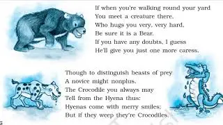 How to Tell Wild Animals, Poem, Part 2, Class 10