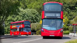 Buses at Alexandra Palace (route W7 diversion)
