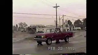Driving through Murfreesboro, Arkansas in 1992