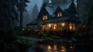 Deep Forest Rain with Distant Thunder  Peaceful Sleep Ambience│ASMR│ambience│deep sleep│white noise