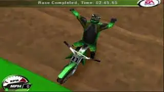 EA Supercross 2000 (PS1) - Single Race - Sam Boyd Stadium, Las Vegas - Jeff Emig