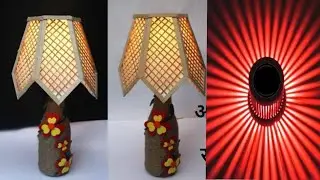 ice cream stick  Lamp making at home || best out of waste room decor idea