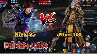 Mir4 arbalista nivel 95 vs lancero nivel 100 PVP arena full da&ntilde;o critico
