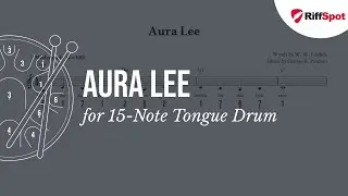 Aura Lee 15-Note Tongue Drum Sheet Music