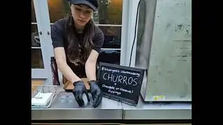Los Angeles Churros Catering Cart Set Up  #churroscatering #losangeleschurroscatering