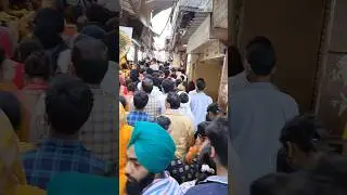 😱😱😱😱BANKE BIHARI TEMPLE MORNING RUSH FANS OF BIHARIJI&hearts;️#viral #trending #vrindavan #krishna #shorts