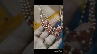 Real glass beads with Swarovski pearls 👌by UKR collections 💯 percent trustable 👍#jewellery #jewelry