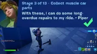 Collect muscle car parts Fortnite