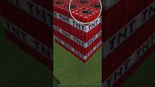Minecraft : The Smallest TNT Explosion ! #trending #youtubeshorts #shorts #minecraft
