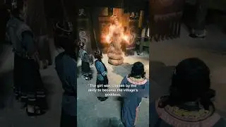 The girl was chosen by the deity to become the village's goddess.