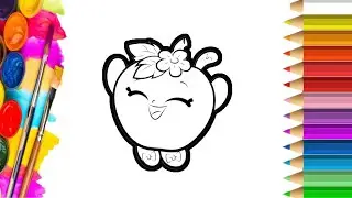 Drawing an apple for children ,Bolalar uchun olma chizish ,Çocuklar için elma çizimi #shorts #cute