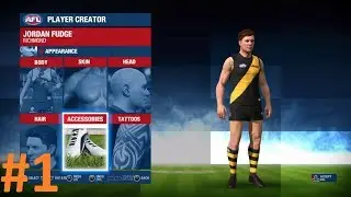 AFL EVOLUTION CAREER MODE #1 SIGNING FOR RICHMOND AND CUSTOMIZING OUR CHARACTER!!! Be A Pro