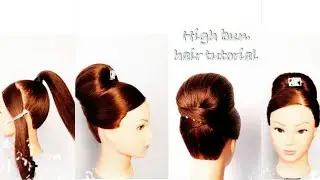 Chignon haut simple et rapide / high bun#chignonhairstyle