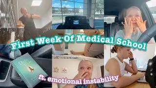 First Week Of Medical School Vlog 🩺 // raw thoughts + emotions 🎢