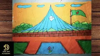 how to colour national memorial of bangladesh__(part-2)__full tutorial__ASN art academy