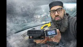 Portable Car Heater 12V Heater DEMO test with temperature Gauge