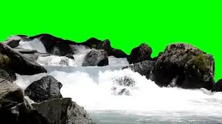 Waterfall green screen background by V.R. Green screen