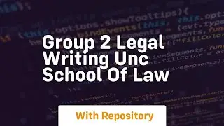Group 2 legal writing unc school of law