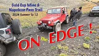 ON the EDGE! - NAPOLEON PASS CLIFF HANGER & Wanderlodge Mtn High Rally Jeepers 2024 Summer Ep12 4K