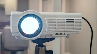 YOWHICK DP01 Projector with WiFi and Bluetooth, 5G WiFi Native 1080P 9500L, Outdoor Projector 4K